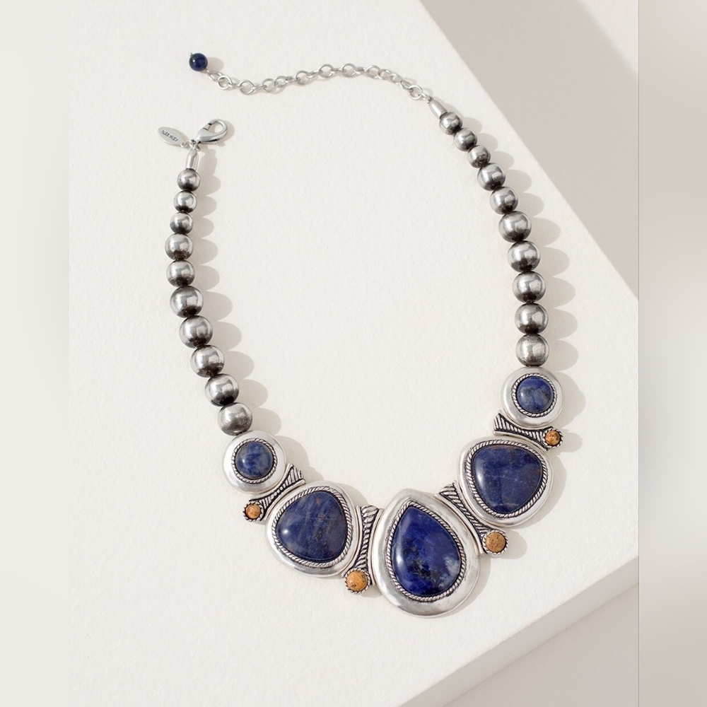 Chico's Stone Bib Necklace